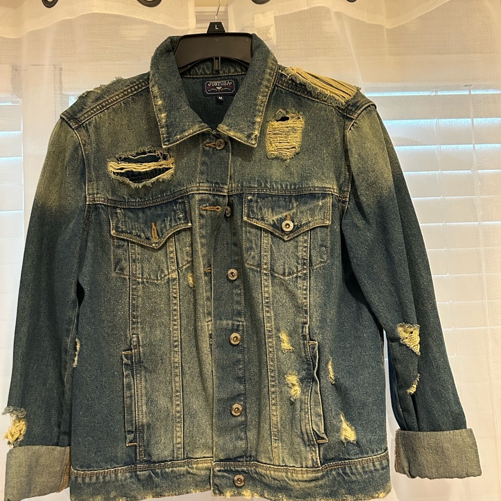 Distressed Denim Jacket